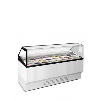 Vitrina expositora de gelados Rimini pozzetis Branco