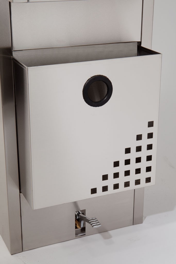 Pio lava mãos 40x40 c/doseador e papeleira Climainox | Eduardo Verde