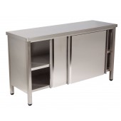 Mesa de trabalho inox totalmente fechada T2 p/medida Climainox 