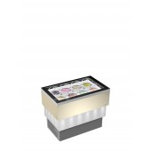 Vitrina expositora de gelados Carrara Creme Vidro total